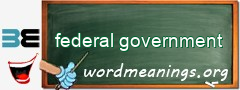 WordMeaning blackboard for federal government